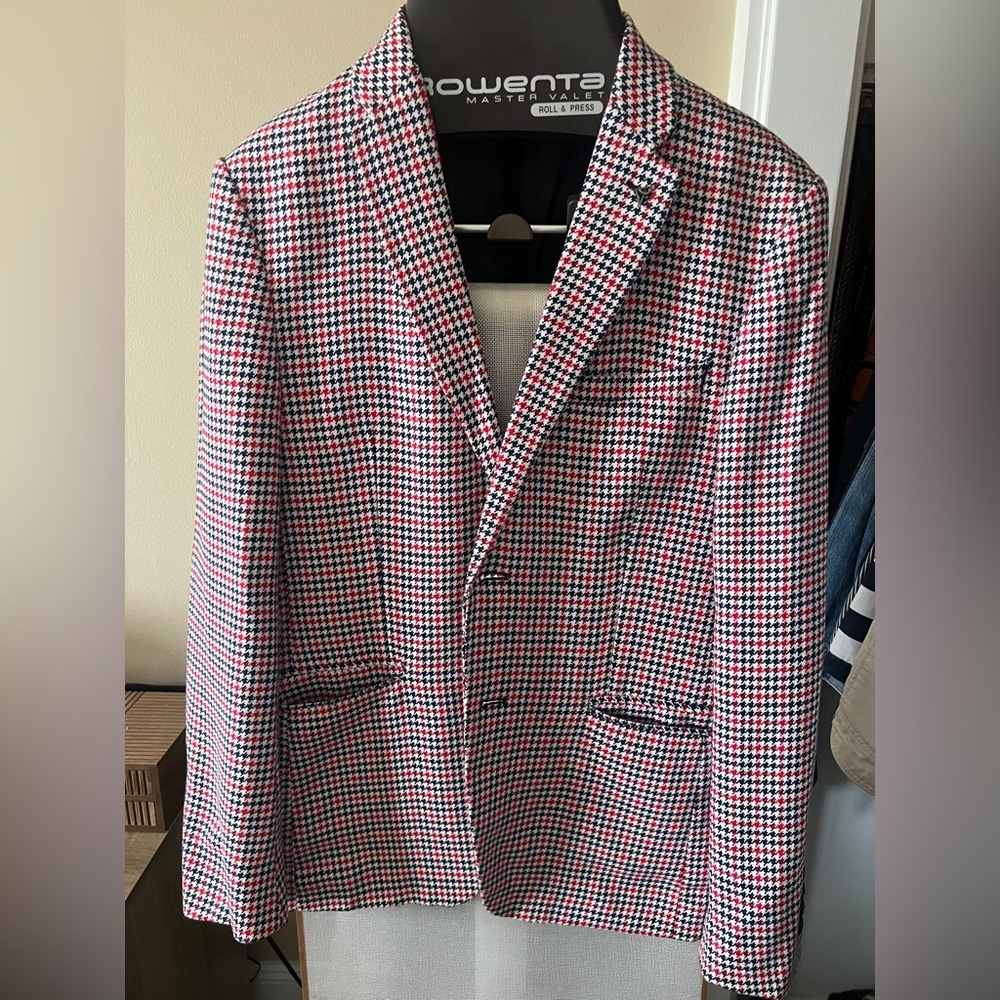 Zara Checkered Blazer 38R